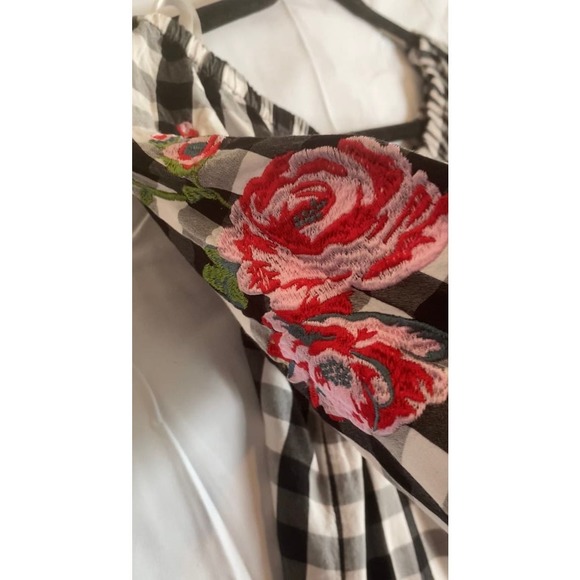 Plaid Bell Sleeve Blouse- Size Medium - Picture 5 of 7